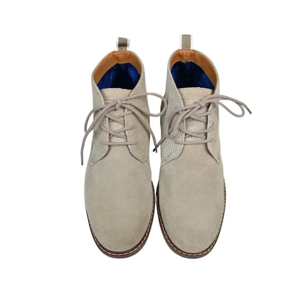 Steve Madden Mens 7.5 Medium Hardenn Suede Chukka Boots in Tan